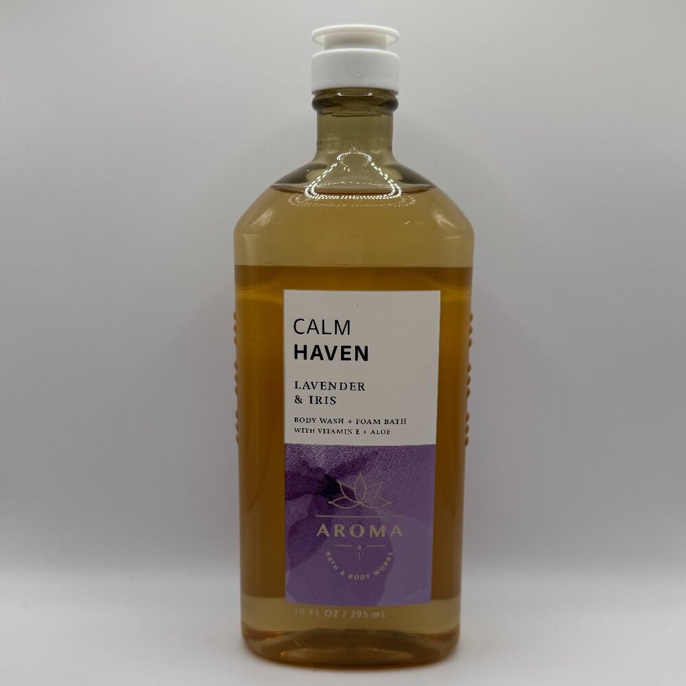 Bath & Body Works Calm Haven Lavender & Iris Body Wash + Foam Bath